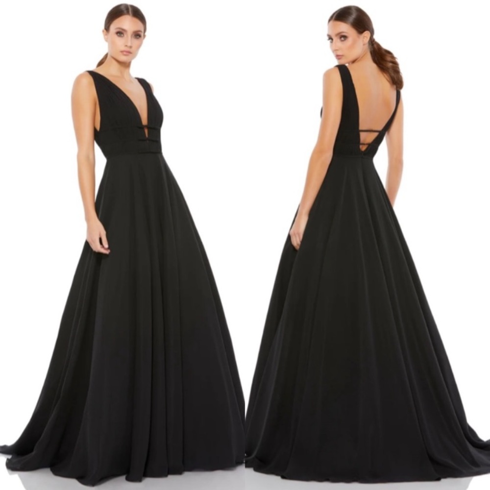 NWT Mac Duggal Chiffon A-Line Ballgown Ball Gown